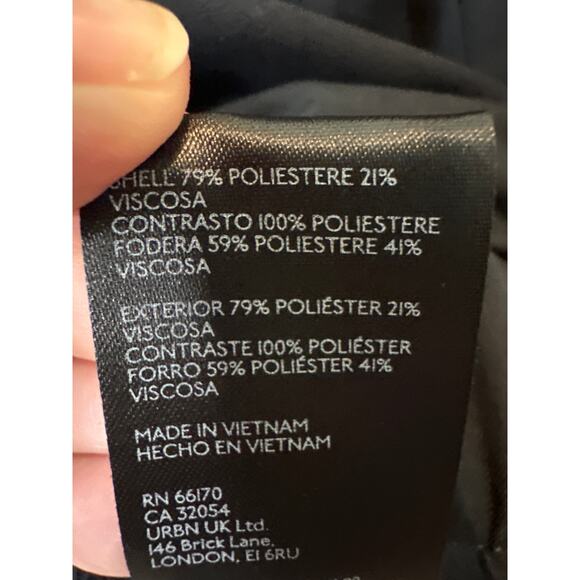 Free People NWT Black Agnes Solid Cropped Jacket Women’s Size Small Retail $298 - Picture 10 of 12